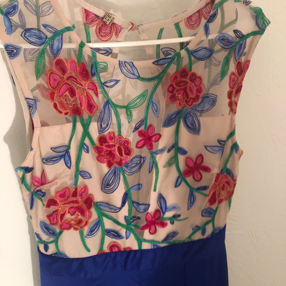 Beautiful Acevog Mini Floral Flare Women Party  Dress
